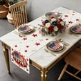 thumbnail image 4 of Independence Day Table Runner American Flag and Stars Pattern Polyester 73 x 14 Inches for July 4th Party Decorations, 4 of 6