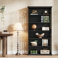 thumbnail image 6 of Tribesigns 6-Tier Bookshelf, 75-Inch Tall Bookcase, Large Bookshelves and Bookcases Freestanding Display Shelves, Black, 6 of 6