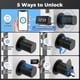 thumbnail image 1 of Cerraduras Puerta Inteligentes Cerradura Huella Digital con Bluetooth Cerradura Puerta con Código Deslizante con Aplicación para el Hogar Cerradura Puerta Inteligente Europea, 1 of 10