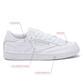 thumbnail image 2 of Zapatillas de tenis Reebok Club C 85 para mujer, blancas, talle 9.5, 2 of 6