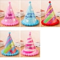thumbnail image 2 of WEUVEB 12Pcs Pink Cake Birthday Party Cone Hats for Adults One Size Fits Most Festive Paper Hats, 2 of 6
