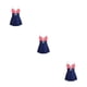 thumbnail image 3 of Jumpingount Vestido de baño para mujer Estilo casual Niñas Chinlon Traje de baño Lavable Moda Damas Traje de baño Traje de baño XL Rojo Blanco Type1 NO1, 3 of 6