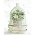 thumbnail image 2 of Jacobs, Cindy 20x24 White Modern Wood Framed Museum Art Print Titled - Floral Cloche I, 2 of 4
