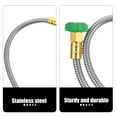 thumbnail image 4 of 1 Set of Stainless Steel Water Hose Garden Hose Connector Flexible Water Hose 3FT, 4 of 7