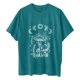thumbnail image 4 of Blusa de manga corta de verano con estampado de sol y luna gótica vintage para mujer Pompotops hfajkhk140638, 4 of 7