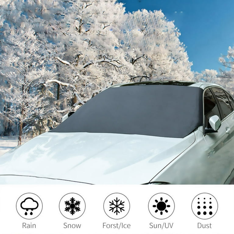 Willstar Magnetic Windshield Snow Cover Winter Ice Frost Guard Sun Shade  Protector Car Magnet Windshield Snow Sunshade Ice 