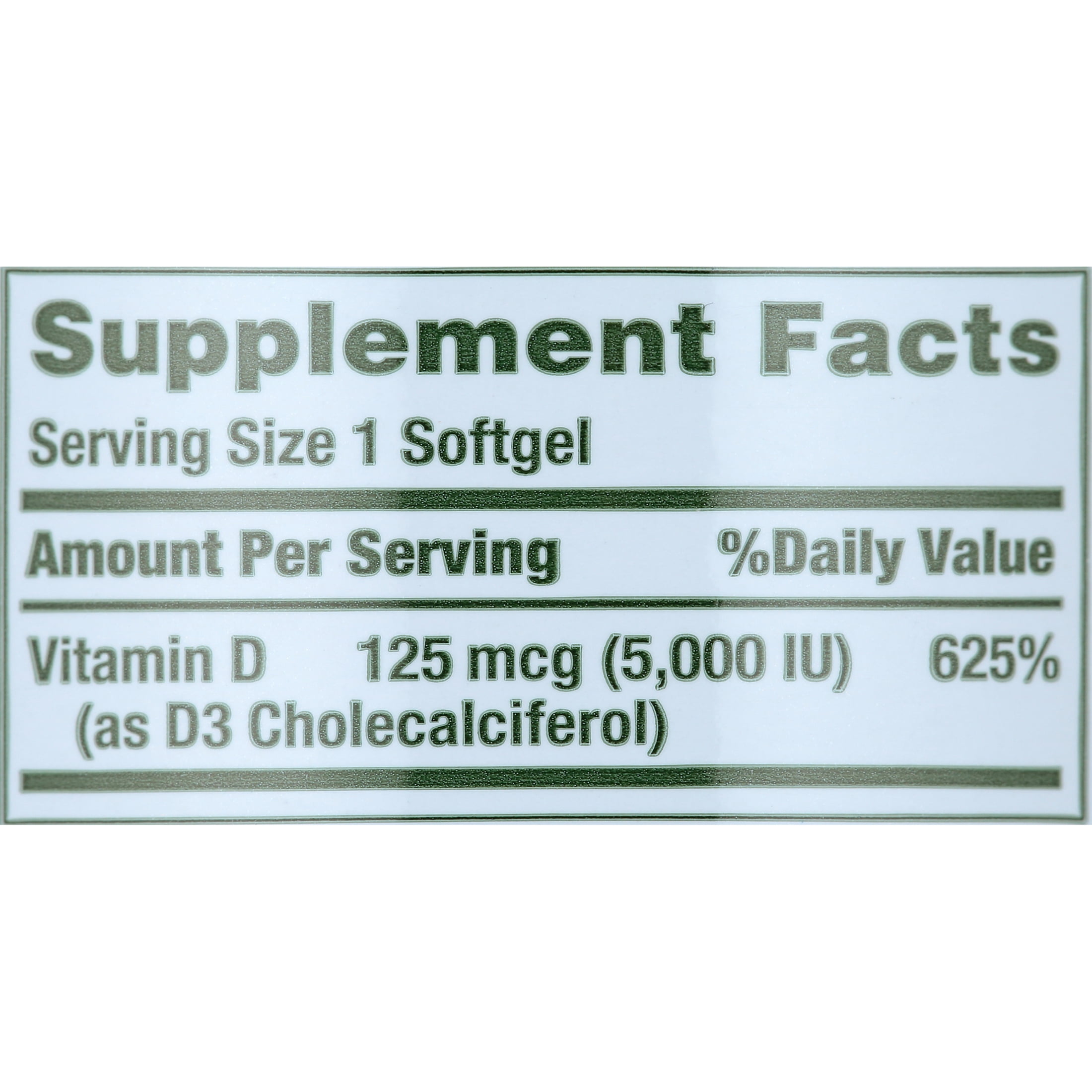 Nature’s Bounty Vitamin D3 5000 IU Softgels for Bone & Immune Support, Vitamin Supplement, 240 Ct
