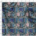 thumbnail image 4 of Soimoi Pure Silk Multi-color Fabric By the Yard - 42 Inch Wide -Geometric Material - Artistic and Modern Patterns for Various Uses Printed Fabric, 4 of 6