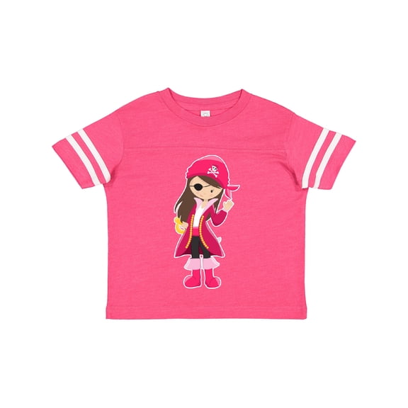 Inktastic Pirate Captain Girls Toddler T-Shirt