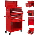thumbnail image 4 of TROPOW Rolling Tool Chest, 8 Drawers Rolling Tool Chest with Wheels, Portable Rolling Tool Box on Wheels, High Capacity Tool Chest Organizer for Garage, Workshop, Home Crafts Use,Red, 4 of 7