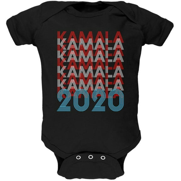 Election 2020 Kamala Harris President Vintage Style Soft Baby One Piece Black 0-3 M