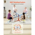 thumbnail image 3 of VEVOR Kids Seesaw, 110 lbs Load Capacity per Seat,Sit and Spin Teeter Totter with 4-prong Support Legs,Kids Outdoor Playground Equipment, Swiveling 360 Degrees Rotating for Children Aged 3+, 4 Seats, 3 of 9