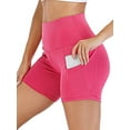 thumbnail image 5 of KingShop Womens Short Yoga Side Pockets High Waist Workout Running Sports Shorts, 5 of 5