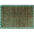 thumbnail image 1 of Ahgly Company Indoor Rectangle Persian Turquoise Blue Traditional Area Rugs, 8' x 10', 1 of 4
