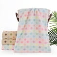 thumbnail image 6 of Pidada 100% Cotton Polka Dot Pattern Hand Towels for Bathroom Set of 2 (Beige and Brown), 6 of 9