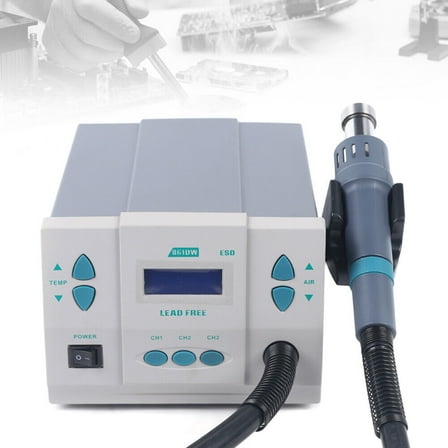 861DW Heat Gun Digital Display Station Hot Air Rework Station Soldering 1KW Ac 110V 60Hz Digital Display Quick Station