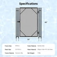 thumbnail image 2 of 4×2.5 ft Pool Fence Gate for Inground Pools, Mesh Pool Fence Door with Lock, Welded Frame with 350GMS Teslin Mesh, Black, 2 of 7