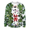 thumbnail image 1 of Christmas 3D Print Sweatshirt Loose Round Neck Long Sleeve Shirt for Women Men, 1 of 1