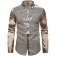 thumbnail image 1 of Camisa de hombre Camisa con botones de manga larga con lentejuelas, 1 of 4
