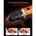 thumbnail image 6 of Tool Combo Kit Max 20V Cordless 2-Tool Set with 1/2 in Drill, 1/4 in Impact Driver, Brushless Motor, LED Light, and 2.0Ah Batteries for Professional DIY, Renovation, Repair, and Construction, 6 of 11