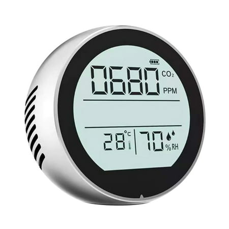 

Docooler Air Quality Detector Digital USB Rechargeable Infrared CO2 Digital Meter 400-5000 PPM NDIR Sensor CO2 and Humidity 3 in 1 Tester for Room Office Greenhouse Warehouse