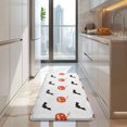 thumbnail image 4 of White Halloween Pumpkins and Bats Kitchen Rug Mat,Kitchen Runner Rugs Non Skid Washable,Decorative Kitchen Floor Mats for Kitchen,Sink,Laundry,17"x47.2", 4 of 7