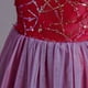 thumbnail image 4 of Vestido Para Niñas, Ropa Para Niñas, Vestido Para Niños, Vestido De Princesa Sin Mangas, Vestido De Malla Con Lentejuelas De Mariposa, Vestido Con Mechones, Color Borgoña Odeerbi LM103-5833, 4 of 9