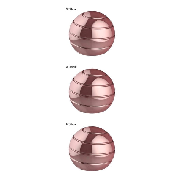 Vogacara Spinning Toy Home Desktop Aluminio Giroscopio Ball Party Desmontable Rotating Toy, Rose Gold, 38x34mm Type1 NO1