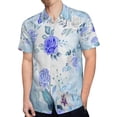 thumbnail image 4 of High Quality Hawaiian Shirts for Men Short Sleeve Aloha Beach Shirt Floral Summer Casual Button Down Shirts Blouses 7TDWBZ, 4 of 7