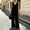A1 Black, variant on GILIGEGE Women's 2 Piece Outfit,Vintage Distressed Tie-Dye V-Neck Camisole And Pants Set,Ruffle Peplum Vest Wide Leg Pant Suits,Summer Matching Loungewear,Dressy Casual Vacation Outfits Beige L