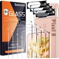 thumbnail image 1 of [Paquete de 3+1] para Google Pixel 7 Pro Protector de pantalla, vidrio templado 9H, compatible con huellas dactilares ultrasónicas, curvado 3D, HD transparente resistente a los arañazos para Google Pi, 1 of 4