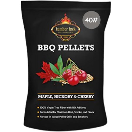 Lumber Jack Maple-Hickory-Cherry BBQ Grilling Wood Pellets, Competition Blend (40)