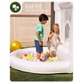 thumbnail image 4 of Bounce House Outfunny White con tobogán y piscina de bolas para niños de 3 a 6 años, 4 of 7