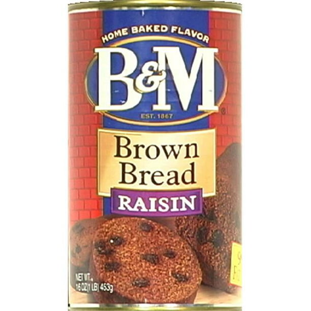 Brown Bread W/Raisin Can Pack of 12