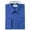 FRENCH BLUE, variant on Berlioni Italy Men's Convertible Cuff Solid Long Sleeve Dress Shirt Blue