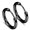 02 Black/1 pair, variant on Unisex Titanium Stainless Steel Small Round Hoop Sleeper Earrings Jewelry Punk-gold-2*8mm