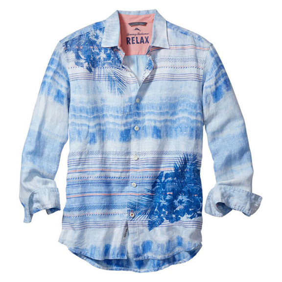 Tommy Bahama Ocean Tides Breezer Sport Shirt - Mountain Bluebell M