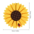 thumbnail image 5 of 2pcs girasol estilo clip de la cortina de la cortina de la correa de la hebilla de la cortina (amarillo), 5 of 5
