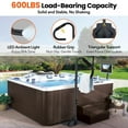 thumbnail image 4 of QinaQin Hot Tub Handrail with LED Light, 360° Rotatable Spa Side Handrail with Adjustable Height, 4 of 7