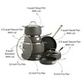 thumbnail image 4 of All-Clad HA1 Hard Anodized Nonstick Cookware, 13 Piece Set, 4 of 11
