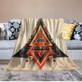thumbnail image 6 of Blanket Rustic Southwest Red Brown Abstract Throw Blankets for Bed Vintage Southwest American Flannel Blanket Warm Plush Home Decor for Bed Couch Chair Living Room Birthday Gift 40"x50", 6 of 6