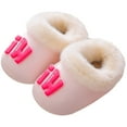 thumbnail image 7 of Jkety Girls House Shoes Toddler Baby Boys Girls Soft Cotton Slippers Kids Warm Boots Winter Socks Anti-Slip Shoes Pink,4.5, 7 of 7