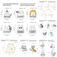 thumbnail image 4 of 50 Estilos De Dibujos Animados Blanco Gatito Solapa Pin Lindo Gato Serie Animal Broche De Metal Ropa Mochila Sombrero Accesorios Regalo Para Amigos Joyería, 4 of 4