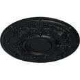 thumbnail image 3 of 28 1/8"OD x 1 3/4"P Oslo Ceiling Medallion (Fits Canopies up to 10 1/2"), Hand-Painted Steel Gray, 3 of 6
