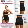 thumbnail image 3 of Women's InstantFigure WBSH010 Shapewear Hi-Waist Boy Shorts (Black 4X), 3 of 6