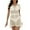 Beige, variant on 2DXuixsh Bathing Suit Cover Ups Women Plus Size Romper Women's Crochet Swim Beach Cover Up Button Short Sleeve Mini Dress Beachwear Sheer Cover Up Kimono Black L