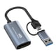 thumbnail image 2 of Tarjeta de captura de vídeo portátil 4K HD 1080P HDMI compatible Likrtyny con USB 30 grabador de videojuegos tipo C grabación para transmisión en vivo de juegos de PC, 2 of 6