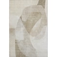 thumbnail image 2 of Addison Rugs Mayfield Premium Machine Washable Transitional Abstract Beige Rectangle Rug, 3' X 5' Machine Washable Transitional Abstract Beige Oversized Sherpa Throw Blanket, 2 of 6