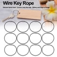 thumbnail image 3 of Hongkaii 12 Pcs Wire Keychains Stainless Steel Wire Rope Key Ring Multi Purpose Wire Buckle Rope Loop Coil XY71-1012, 3 of 6