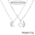 thumbnail image 4 of Collar de la tarjeta de la estrella y de la luna que empareja los collares del nudo de los collares de la amistad de los colgantes del collar del amigo de la hermana para siempre, 4 of 8